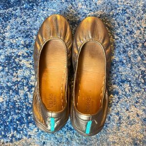 Tieks Bronze Metallic Leather